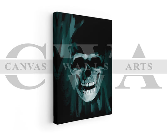 Skull Canvas Wall Art Abstract Poster