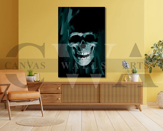 Skull Canvas Wall Art Abstract Poster