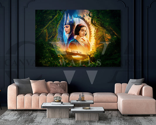 Snow White Canvas Wall Art