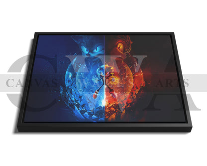 Sonic The Hedgehog 3 A Shadow in the Void Canvas Wall Art