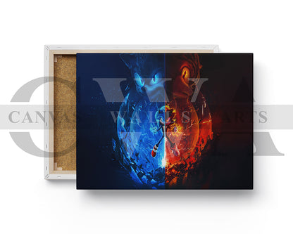 Sonic The Hedgehog 3 A Shadow in the Void Canvas Wall Art