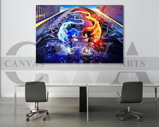 Sonic The Hedgehog Canvas Wall Art