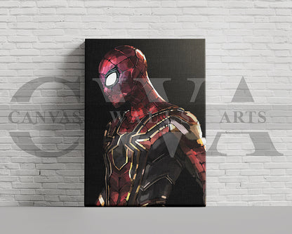 Spider Man Canvas Wall Art Abstract Movie Poster