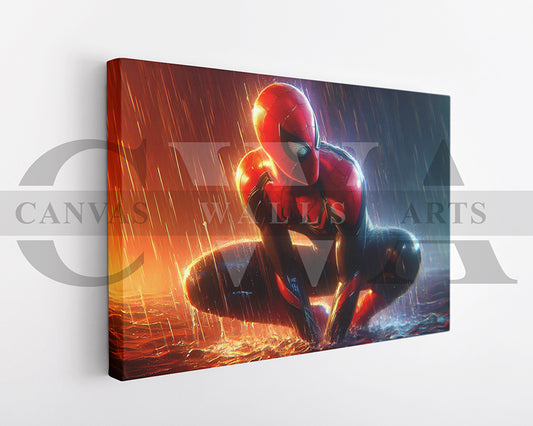 Spider-Man The Towering Hero Canvas Wall Art
