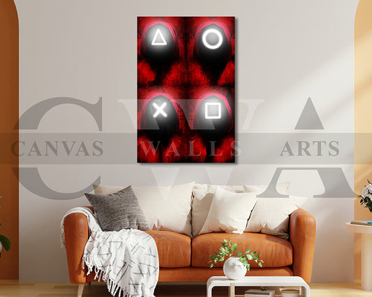 Squid Game Canvas Wall Art Movie Poster