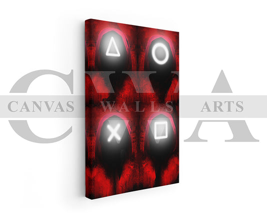 Squid Game Canvas Wall Art Movie Poster