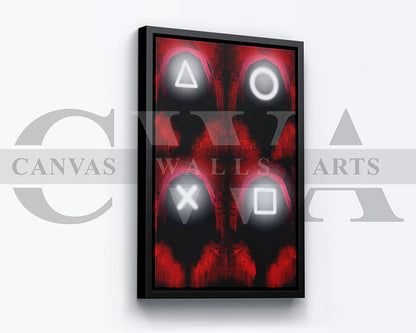 Squid Game Canvas Wall Art Movie Poster