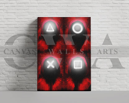 Squid Game Canvas Wall Art Movie Poster
