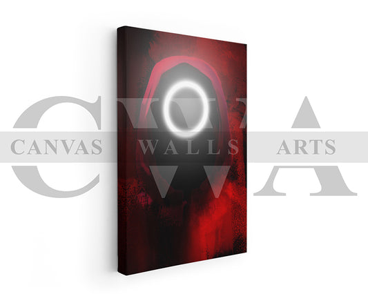 Squid Game Circle Canvas Wall Art Movie Poster
