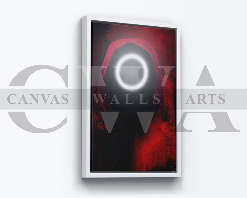 Squid Game Circle Canvas Wall Art Movie Poster