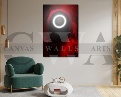 Squid Game Circle Canvas Wall Art Movie Poster
