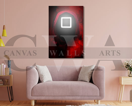 Squid Game Square Canvas Wall Art Movie Poster