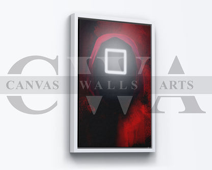 Squid Game Square Canvas Wall Art Movie Poster