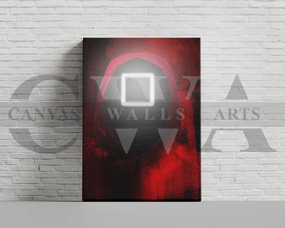 Squid Game Square Canvas Wall Art Movie Poster