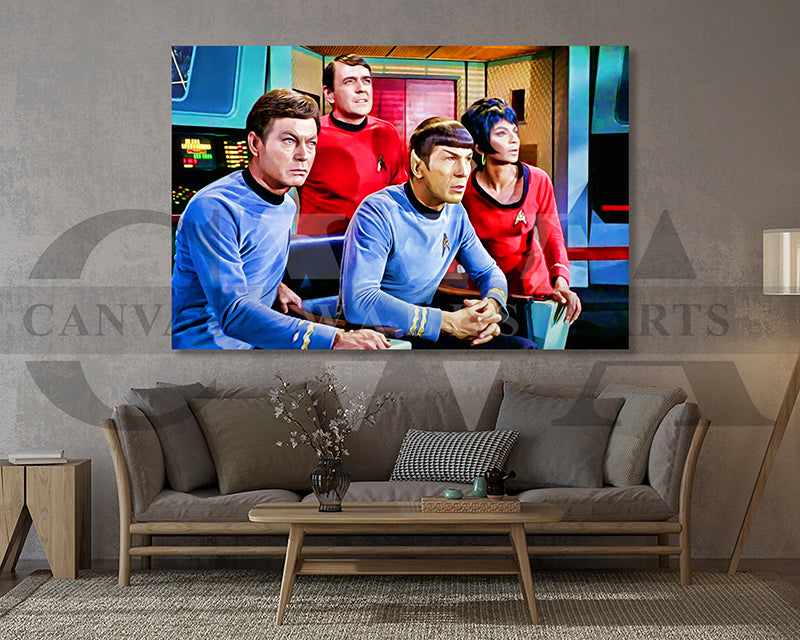 Star Trek Canvas Wall Art Movie Oil Painting Canvas Print