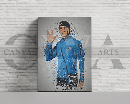 Star Trek Live Long And Prosper Canvas Wall Art