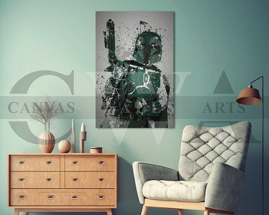Star Wars Bounty Hunter Canvas Wall Art