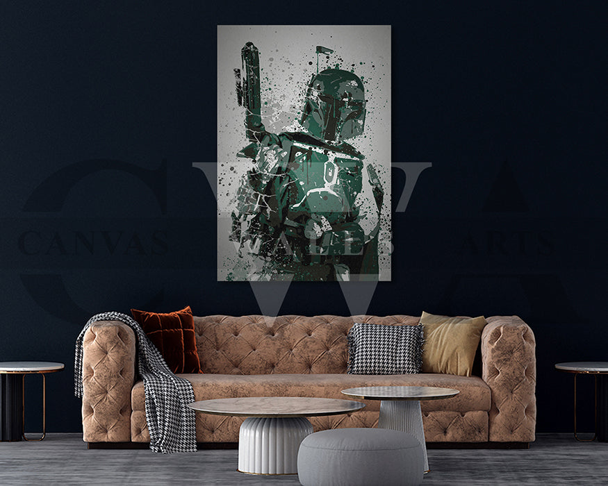 Star Wars Bounty Hunter Canvas Wall Art