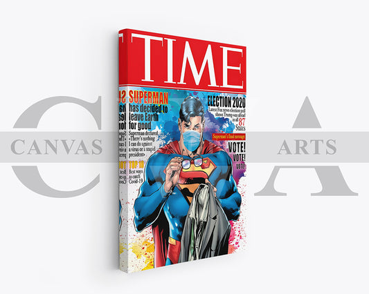 Superman Leave Earth For Good Canvas Wall Art