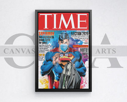 Superman Leave Earth For Good Canvas Wall Art