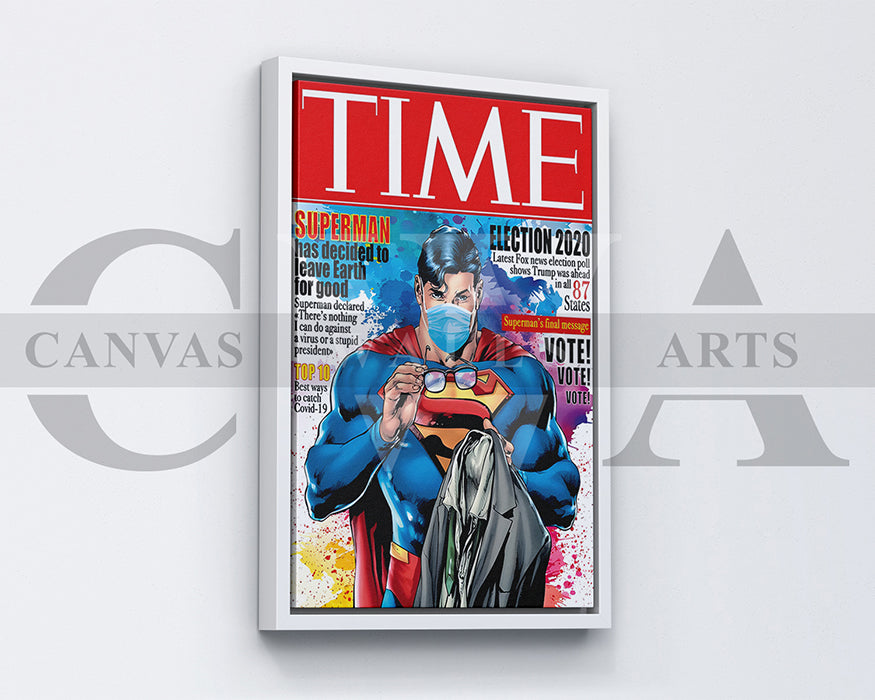 Superman Leave Earth For Good Canvas Wall Art