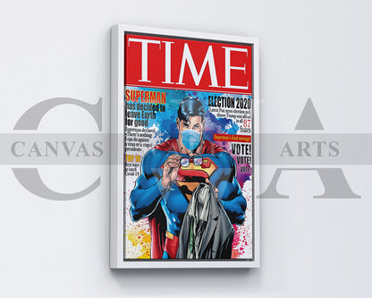 Superman Leave Earth For Good Canvas Wall Art