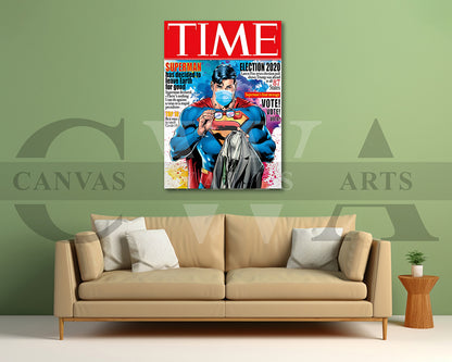 Superman Leave Earth For Good Canvas Wall Art