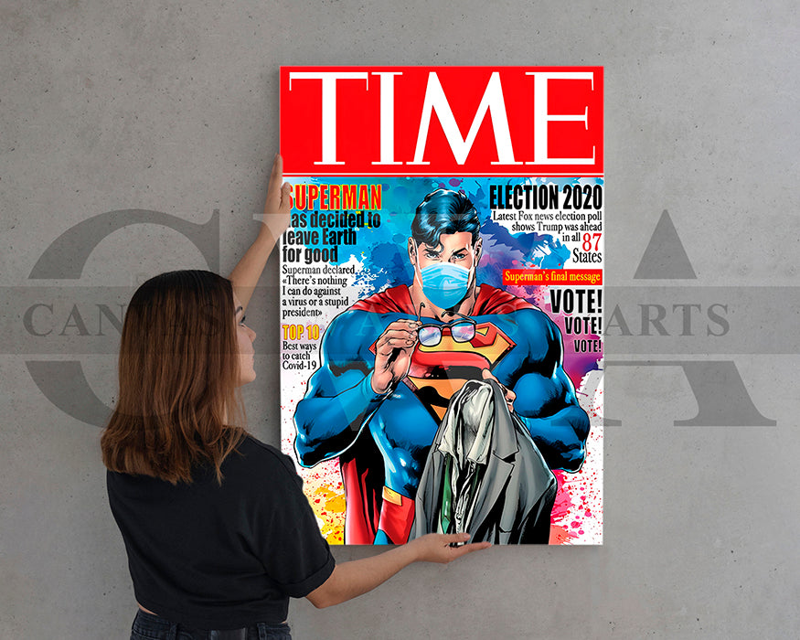 Superman Leave Earth For Good Canvas Wall Art