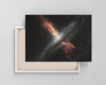 Supermassive Black Holes Galaxy Canvas Wall Art