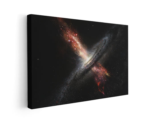 Supermassive Black Holes Galaxy Canvas Wall Art