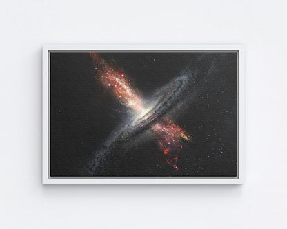 Supermassive Black Holes Galaxy Canvas Wall Art