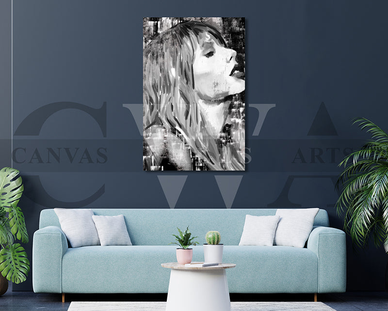 Taylor Swift Canvas Wall Art Abstract Music Poster Print