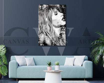 Taylor Swift Canvas Wall Art Abstract Music Poster Print