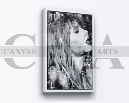 Taylor Swift Canvas Wall Art Abstract Music Poster Print