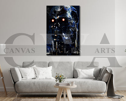 Terminator T800 Canvas Wall Art Movie Poster