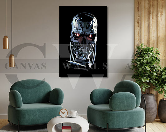 Terminator T800 Canvas Wall Art Movie Poster Frame