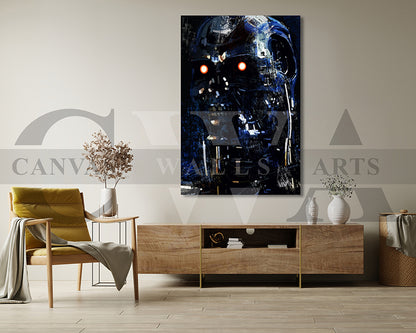 Terminator T800 Canvas Wall Art Movie Poster