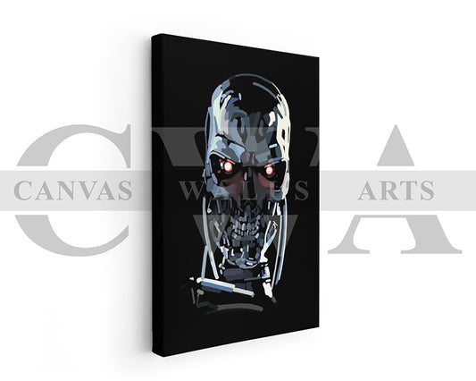 Terminator T800 Canvas Wall Art Movie Poster Frame