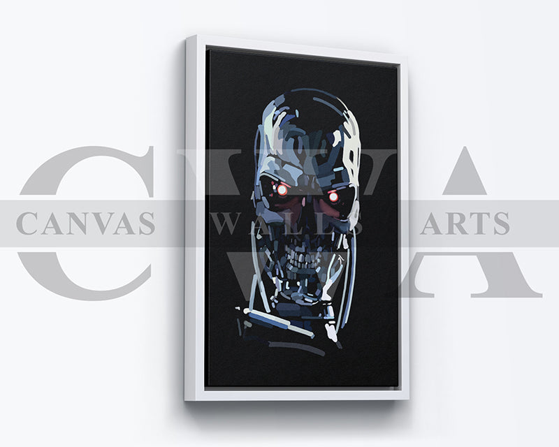 Terminator T800 Canvas Wall Art Movie Poster Frame
