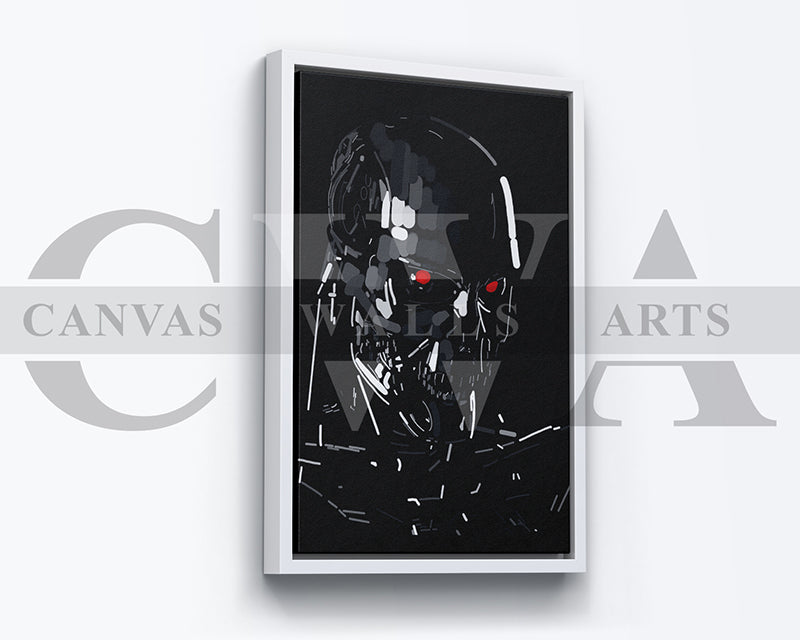 Terminator T800 Canvas Wall Art Movie Poster Print