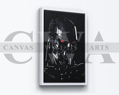 Terminator T800 Canvas Wall Art Movie Poster Print