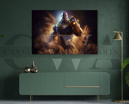 Thanos The Chaotic King Canvas Wall Art