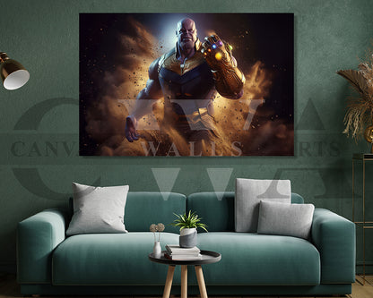 Thanos The Chaotic King Canvas Wall Art
