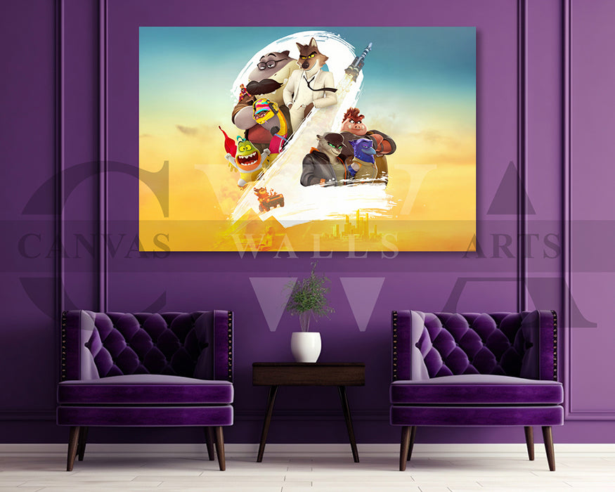 The Bad Guys 2 Canvas Wall Art
