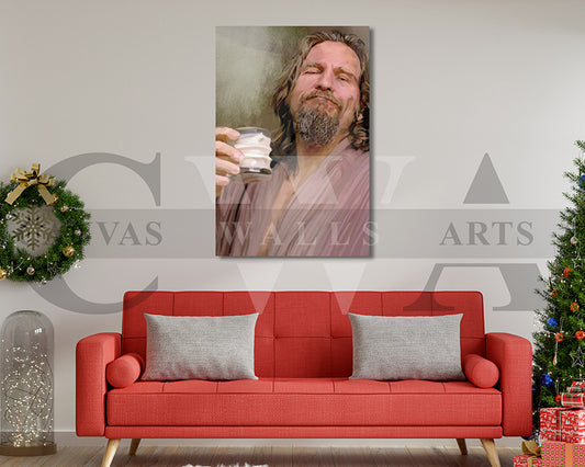 The Big Lebowski Canvas Wall Art Abstract Movie Poster Print