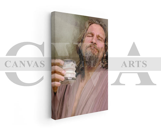 The Big Lebowski Canvas Wall Art Abstract Movie Poster Print