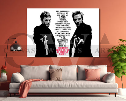 The Boondock Saints Canvas Wall Art Movie Poster Print