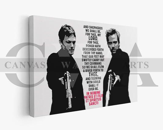 The Boondock Saints Canvas Wall Art Movie Poster Print