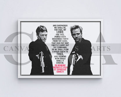 The Boondock Saints Canvas Wall Art Movie Poster Print