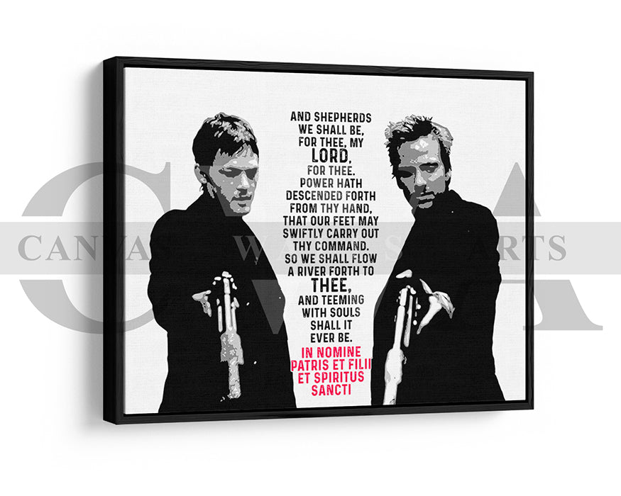 The Boondock Saints Canvas Wall Art Movie Poster Print